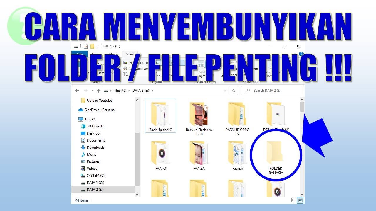 Cara Menyembunyikan Folder di Laptop atau Komputer Windows maupun MacOS