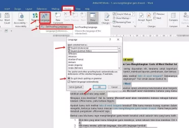 Cara Menghilangkan Garis Merah di Word: Solusi Atasi Kesalahan Tanda Bahasa