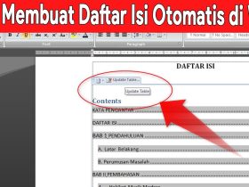 Cara Membuat Daftar Isi di Word 2010